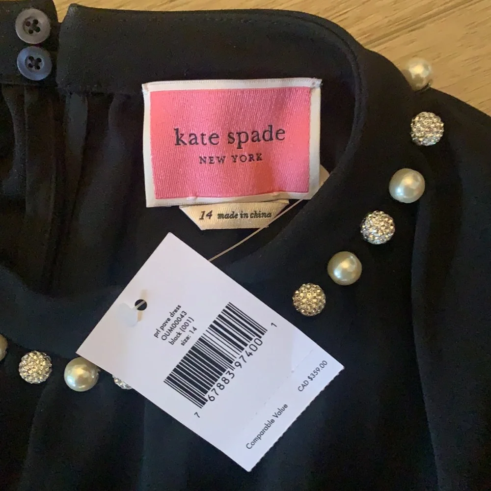 Kate Spade size 14 black dress - Picture 5 of 5
